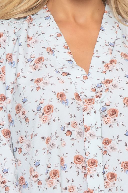 Блуза Правила успеха (нежно-голубая) Б4159 - Lt collection фото 4