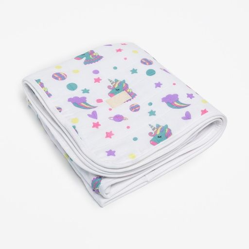 Полотенце детское Единороги 50*90см,100% хл, муслин 105 гр/м2, махра 300гр/м2 - Крошка я фото 8