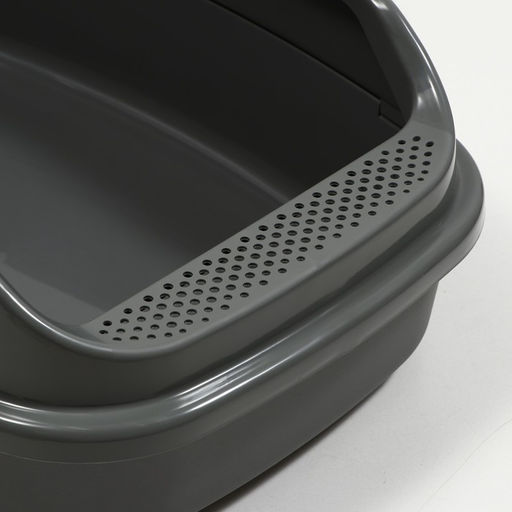 Туалет Айша XL с бортом 64 х 44 х 21 см серый FIX - Simaland фото 5