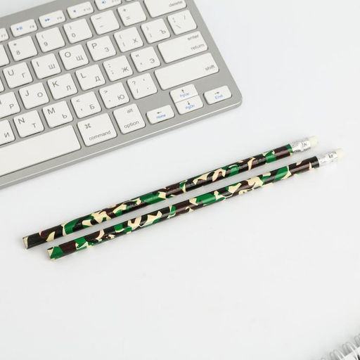 Подарочный набор канцелярский, ластики 2 шт., блокнот, карандаши «День настоящих героев. 23 февраля«»