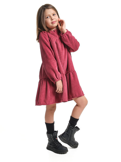 Платье для девочки нарядная одежда UD 8057 бордовый - Mini maxi фото 5