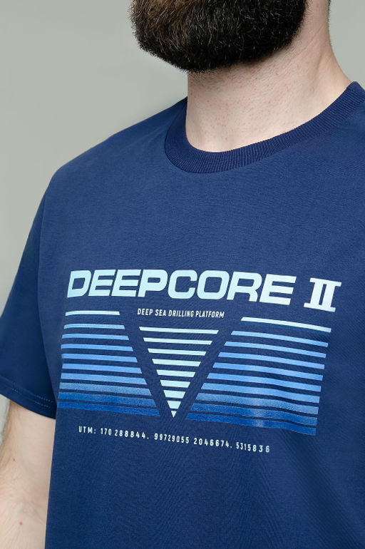 Арт. 61120 Футболка мужская 48-58 (6 шт) Цвет:темно-синий