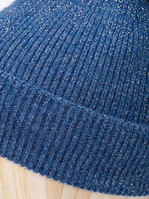 Шапка жен. шерсть+нейл+акр+люр LB-D77103 denim blue - Labbra фото 9