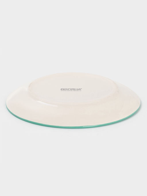 Тарелка Доляна Райе, d=19.5 см, керамика, зелёная  фото 3