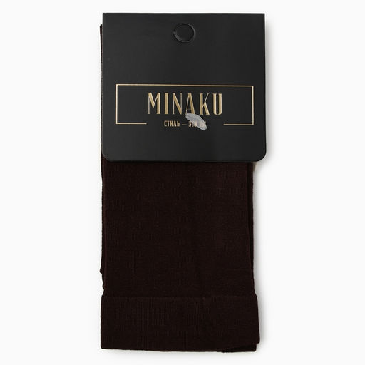 Носки женские MINAKU, темно-коричневые, р-р 36-41
