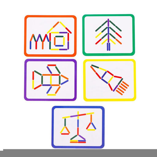 Игровой набор с палочками Собери фигурку, по методике Монтессори - Iq-zabiaka фото 8