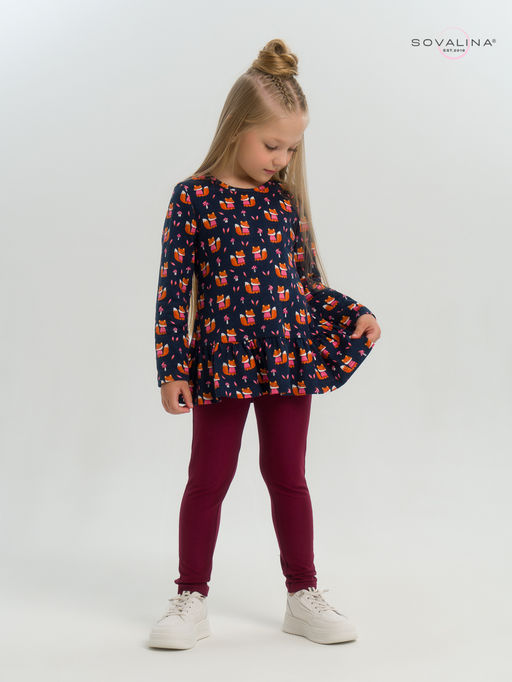 Костюм Алиса лисята на синем-марсала - Sovalina фото 11