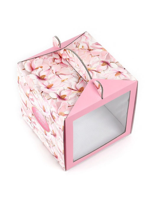 Цена за 5 шт. Коробка для торта «Самой нежной», 20×20×20 см