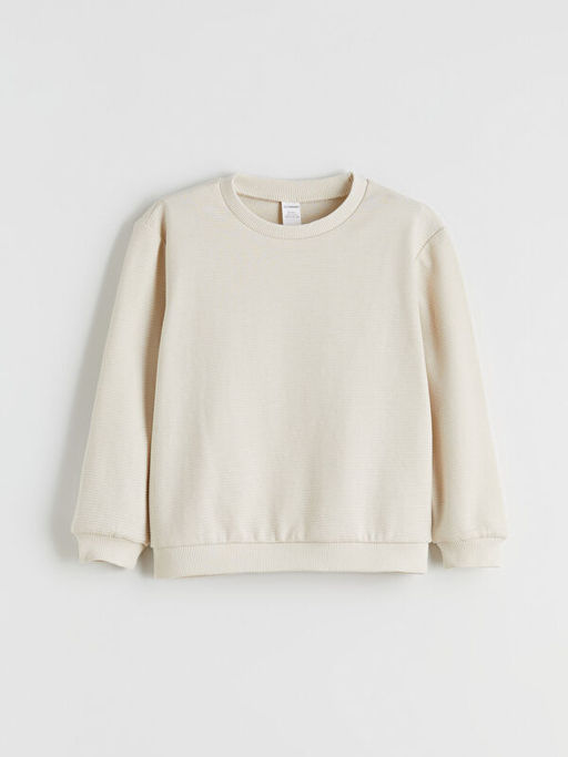 Bisiklet Yaka Erkek ?ocuk Sweatshirt 2li