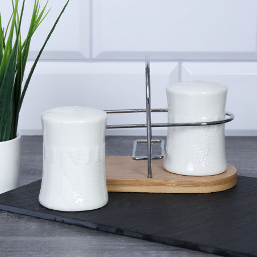 Набор для специй 2 предмета / UK-199 /уп 48/ на деревянной подставке - Галеонтрейд фото 4