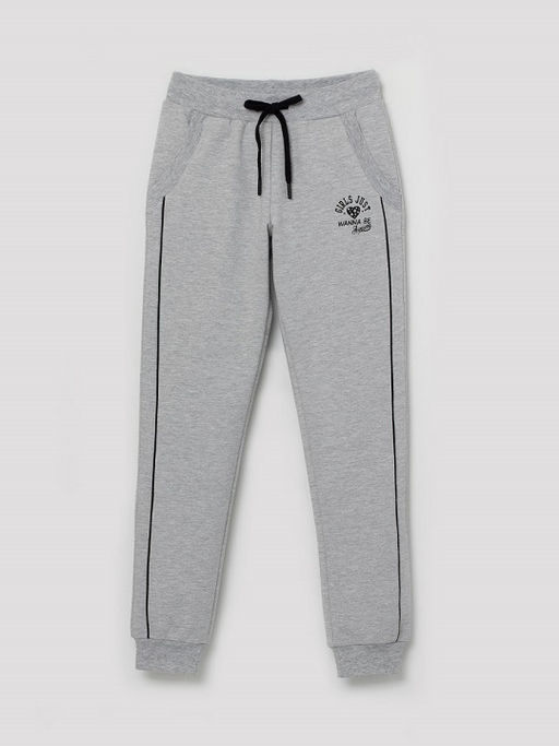 CRB wear/CWJG 70066-11 Брюки для девочки, светло-серый меланж/Ex.Cherubino  фото 2
