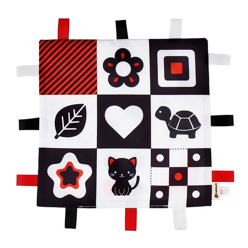 Петельки. Платочек - шуршалка по методике Г. Домана «Мои первые цвета», 20×20 см, Крошка Я