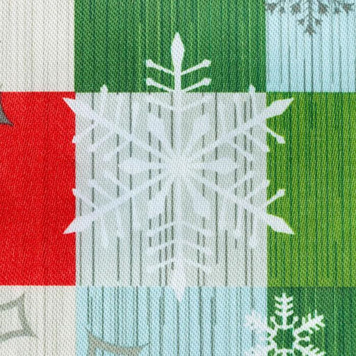 Скатерть новогодняя Доляна Новогодняя мозаика 145*260 +/- 2 см, 100% п/э  фото 8