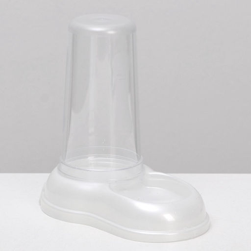 Автопоилка - автокормушка, 600 мл, белая перламутр