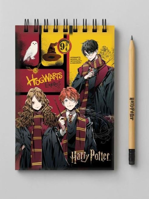 Блокнот А5 "Гарри Поттер-2", 60л, клетка, картон 200 гр/м2, (141*201 мм)