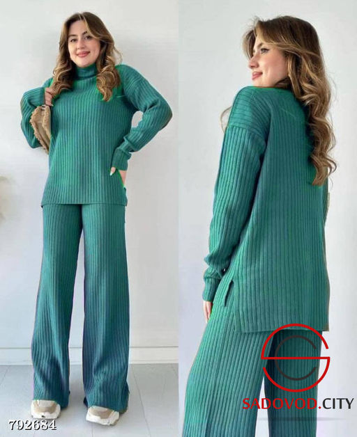 Женский вязанный костюм двойка - Bruno фото 6