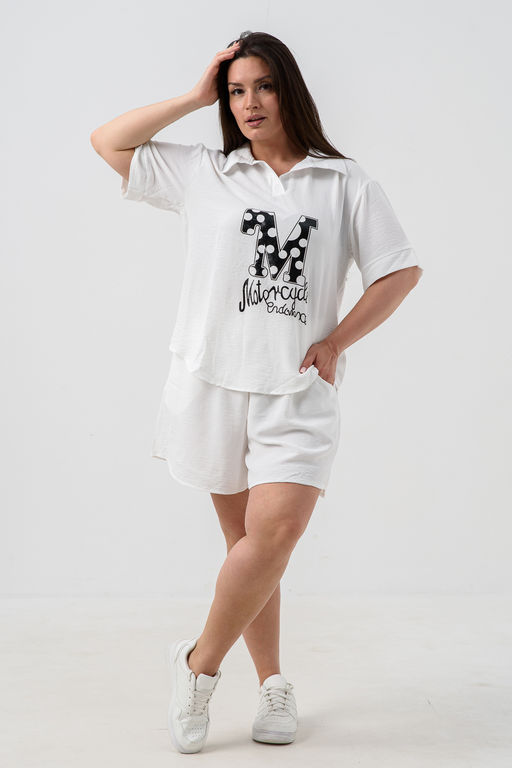 Комплект (рубашка+шорты) с печатью 52469