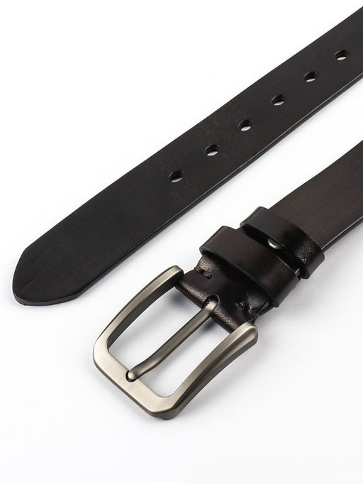 Мужской кожаный ремень Dierhoff ДРК 3055/1-40 Коричневый - Sergio valentini фото 9