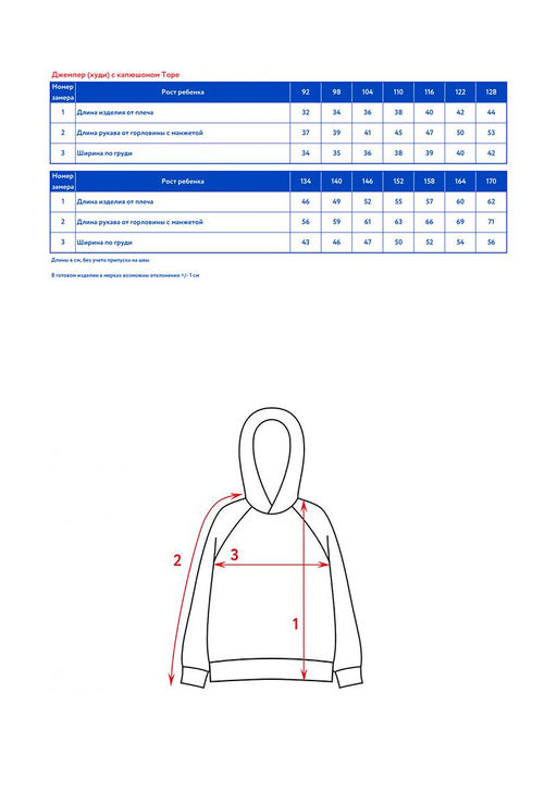 Джемпер (худи) с капюшоном детск. Торе - Oldos фото 9