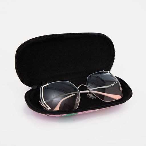 Футляр для очков на молнии, длина 17 см, цвет розовый - Simaland фото 4