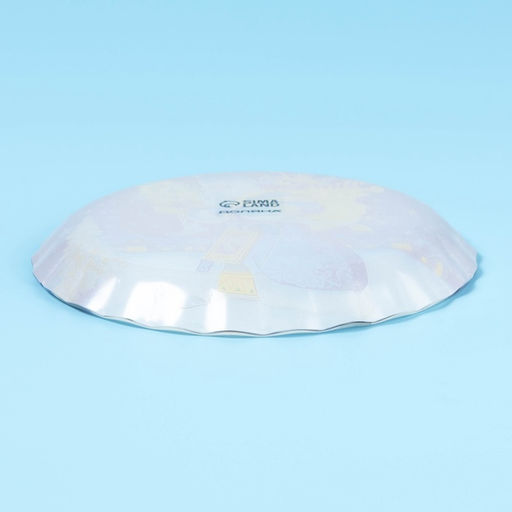 Блюдо новогоднее сервировочное Доляна «Дед Мороз», d=19 см, стекло, синее