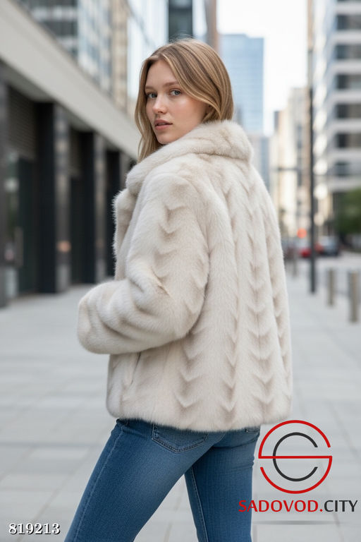 Шуба женская из искусственного меха