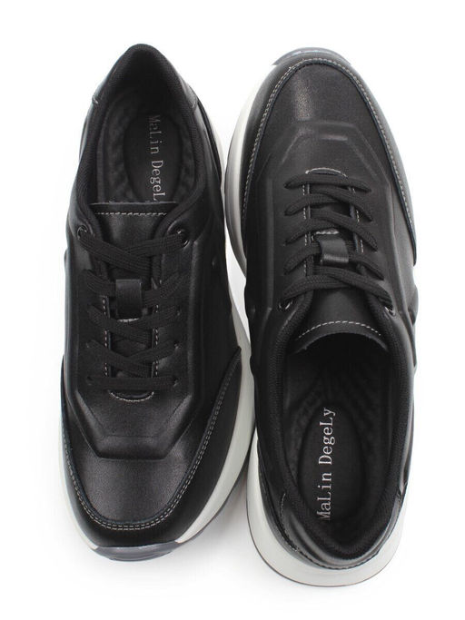 03-A9043-1 BLACK Кроссовки женские (натуральная кожа)