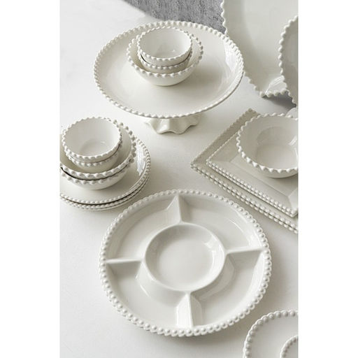 Менажница Magistro Лакомка, d=30 см, 5 ячеек, фарфор, белая  фото 4