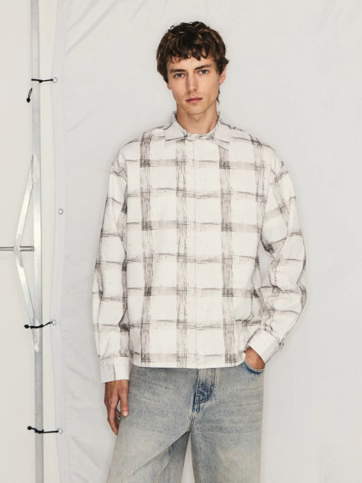 Рубашка в клетку relax fit / Zarina  фото 3