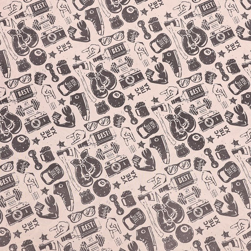 Цена за 10 шт. Бумага упаковочная, глянцевая Ты круче всех, двусторонняя, 50 х 70 см - UPAK LAND фото 6