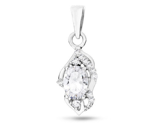 Подвеска, куб.циркон., Агата