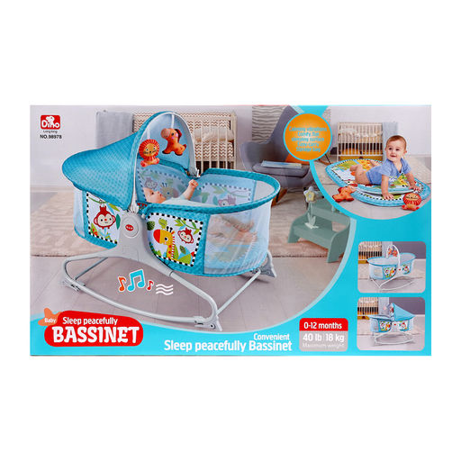 Музыкальная люлька для новорожденных, цвет голубой - Simaland фото 14
