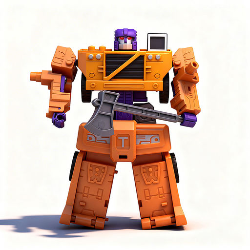 Робот трансформирующийся в спец технику, в коробке