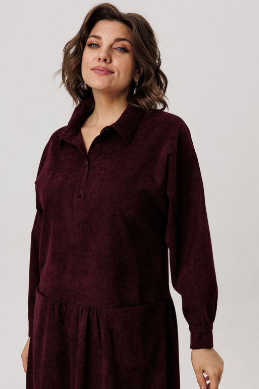 Платье ANELLI 1730 морозная вишня  фото 4