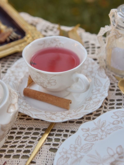 Чайная пара SL Home «Аманде», чашка 220 мл, блюдце 17×17×2 см, фарфор, белая