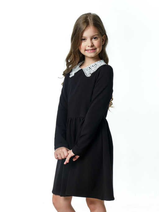 Платье школьное с белым воротником UD 6713 синий - Mini maxi фото 10