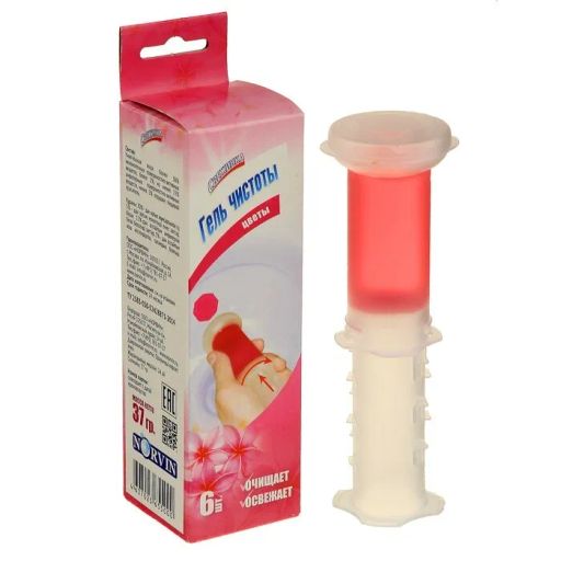 СВЕЖИНКА освежитель гелевый WC с дозатором 37гр Цветы