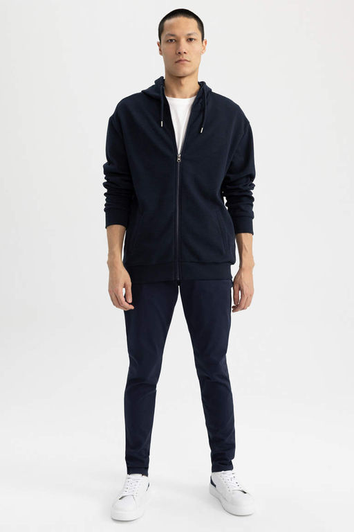 Толстовка Comfort Regular Fit с капюшоном на молнии - Defacto фото 2