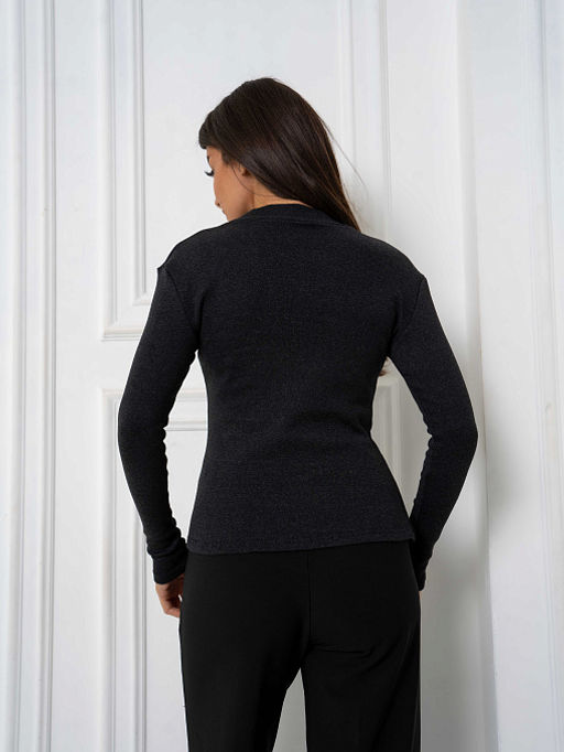 РАСПРОДАЖА Водолазка женская_915/темно-серый - Ihomelux фото 4