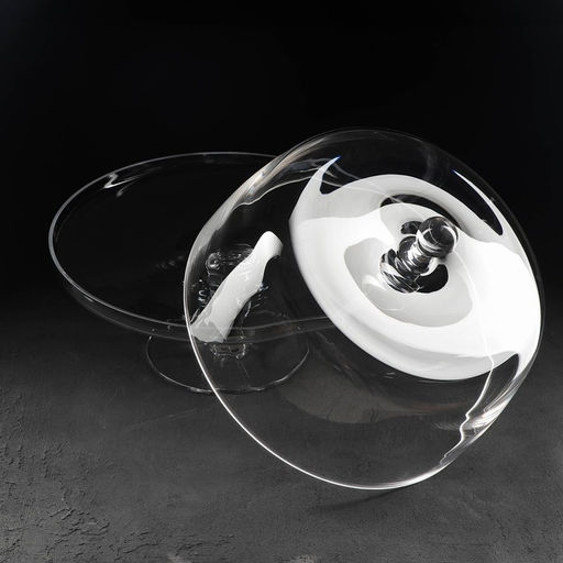 Блюдо на ножке Лакомство, 29?28 см, с крышкой, стекло, прозрачное - Magistro фото 2