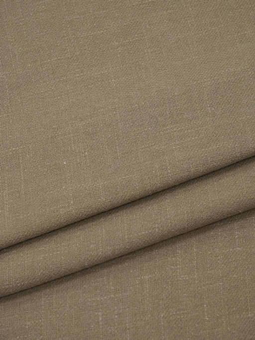 Конопля с хлопком-диагональ цв.Св.кофейный, ш.1.4м, конопля-80%, хлопок-20%, 246гр/м.кв - Купава фото 2