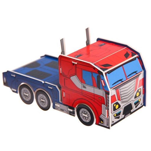 3D конструктор из пенокартона Transformers, Оптимус прайм, 2 листа, Трансформеры - Hasbro фото 7