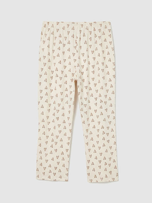 Kalp Desenli Kad?n Pijama Alt?