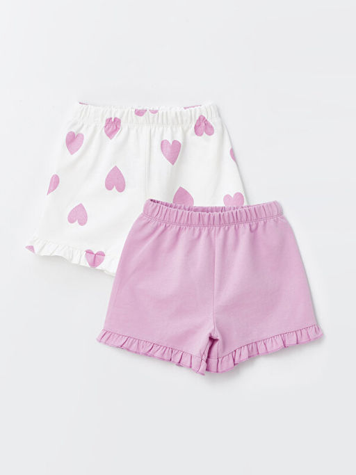 Beli Lastikli Bask?l? K?z Bebek ?ort 2li