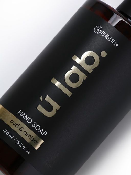 Мыло для рук жидкое, 450 мл, аромат уда и амбры, ULAB - URAL LAB фото 8