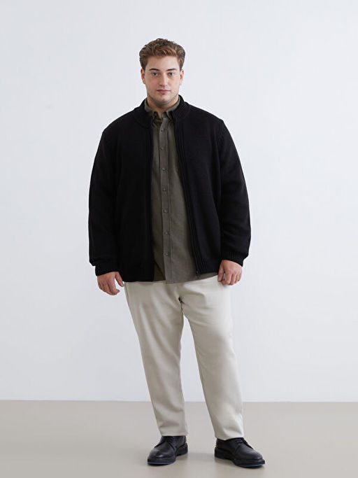 Standart Kal?p Dik Yaka Erkek Triko H?rka