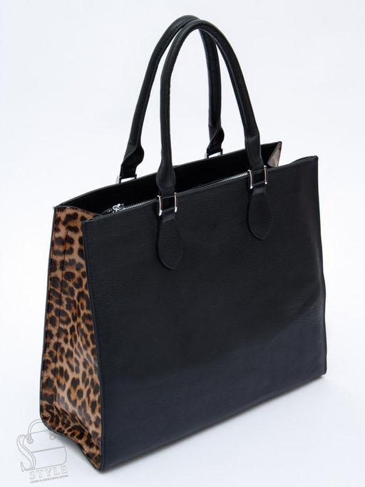 Сумка женская кожаная 2130Y apricot black Polina&Eiterou  в Новосибирске