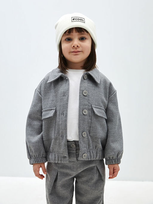 Basic Uzun Kollu K?z Bebek G?mlek Ceket - Waikiki фото 2