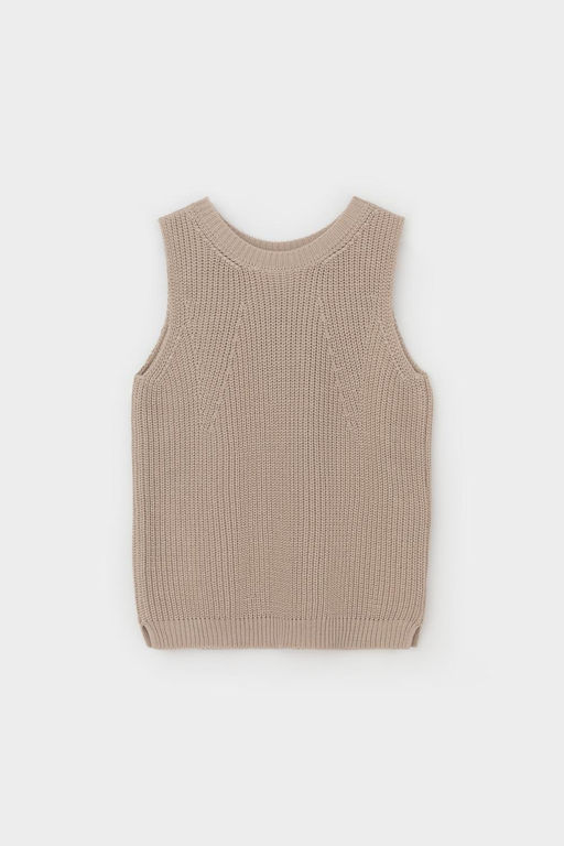 ЕВ 30206/бежевый меланж блуза-топ жен