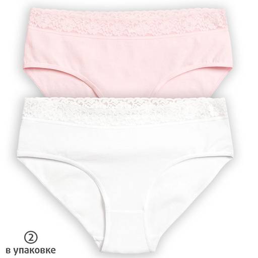 PELICAN, трусы для девочек, Белый/розовый  фото 2